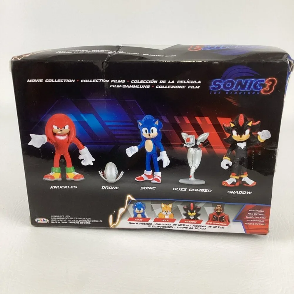 Sega Sonic The Hedgehog 3 Movie Collection 2.5" Action Figures Knuckles Shadow - Picture 3 of 6
